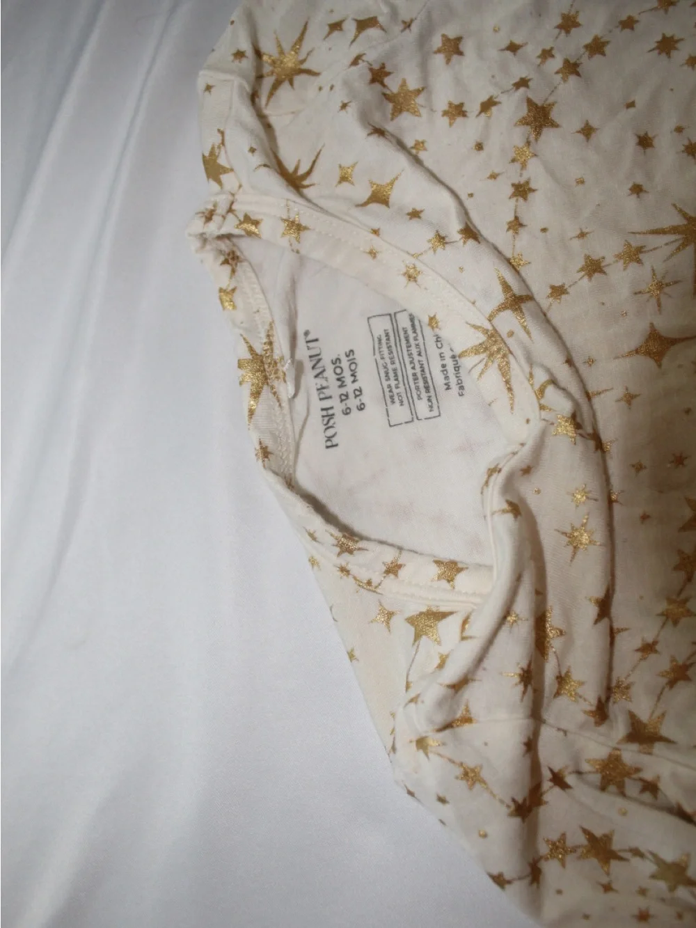 Posh Peanut Gold Star set 6-12 months